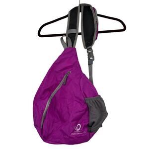 Waterfly Crossbody Sling Bag Backpack Crossbody Fuchsia Purple Travel Hiking